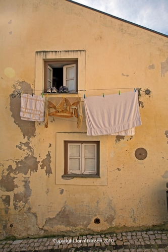 Washing and Shoes, Lisbon, Portugal